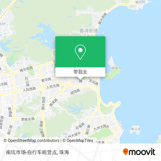 南坑市场-自行车租赁点地图