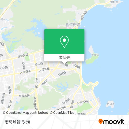 宏羽球馆地图