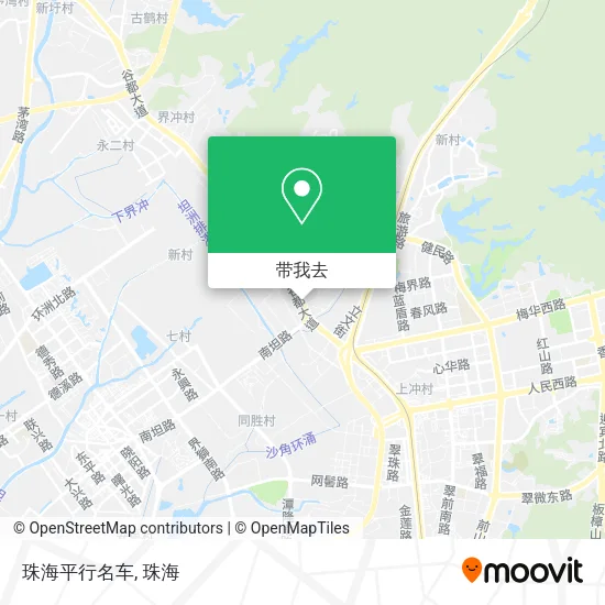 珠海平行名车地图