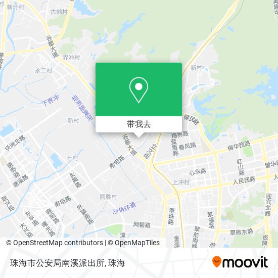 珠海市公安局南溪派出所地图
