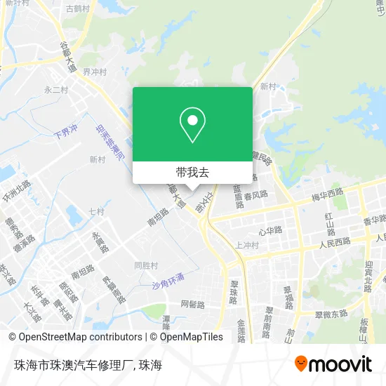 珠海市珠澳汽车修理厂地图
