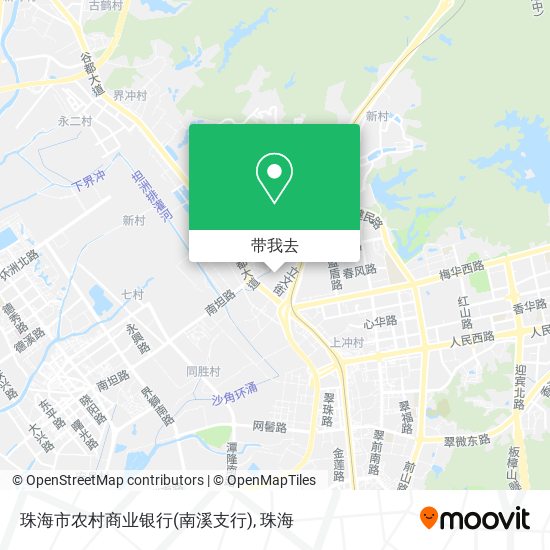 珠海市农村商业银行(南溪支行)地图
