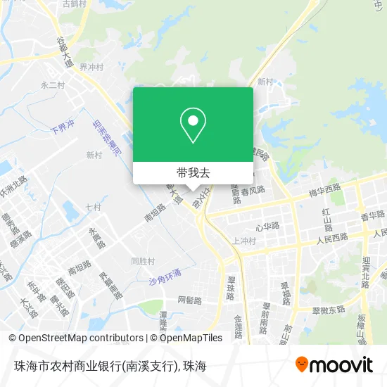 珠海市农村商业银行(南溪支行)地图