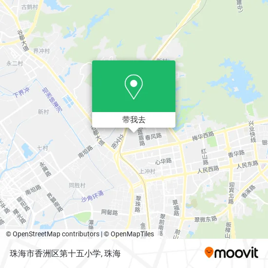 珠海市香洲区第十五小学地图