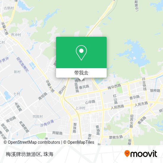 梅溪牌坊旅游区地图