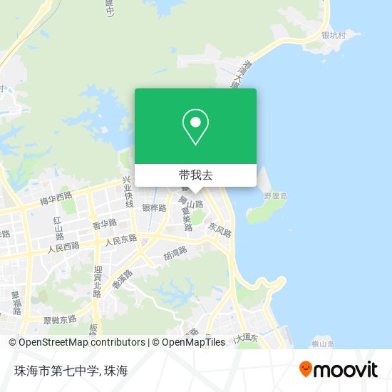 珠海市第七中学地图