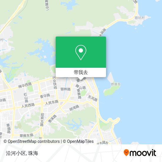 沿河小区地图