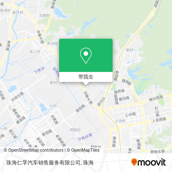 珠海仁孚汽车销售服务有限公司地图