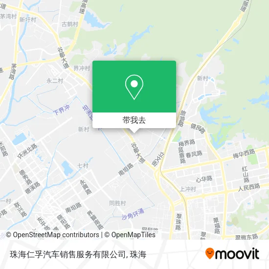 珠海仁孚汽车销售服务有限公司地图