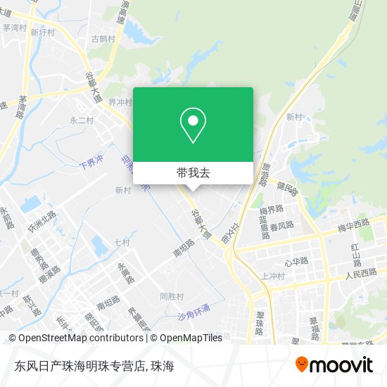 东风日产珠海明珠专营店地图