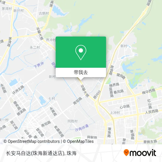 长安马自达(珠海新通达店)地图