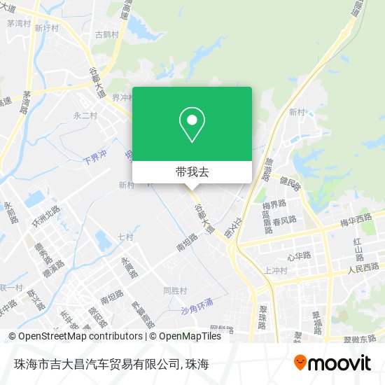 珠海市吉大昌汽车贸易有限公司地图
