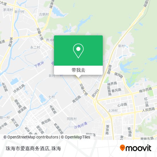 珠海市爱嘉商务酒店地图