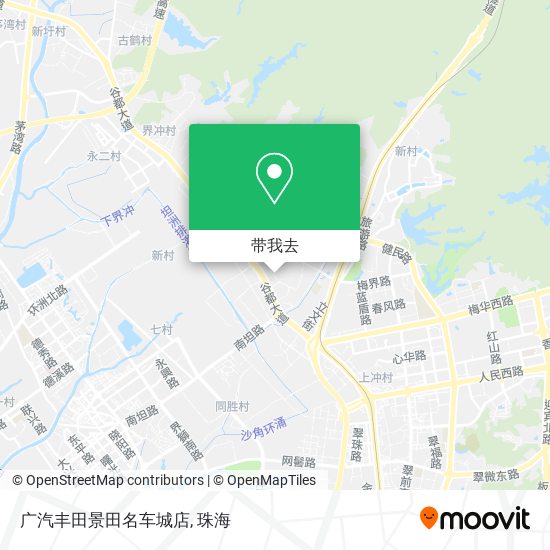 广汽丰田景田名车城店地图