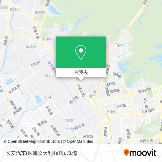 长安汽车(珠海众大利4s店)地图