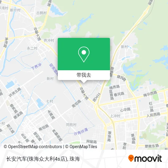 长安汽车(珠海众大利4s店)地图