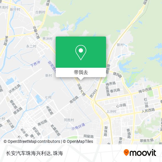 长安汽车珠海兴利达地图