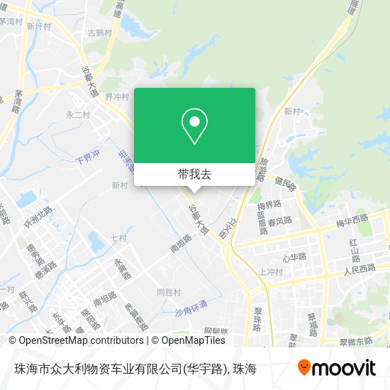 珠海市众大利物资车业有限公司(华宇路)地图