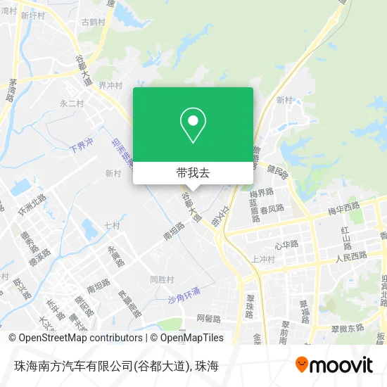 珠海南方汽车有限公司(谷都大道)地图