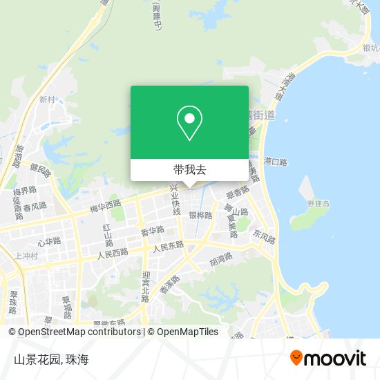山景花园地图