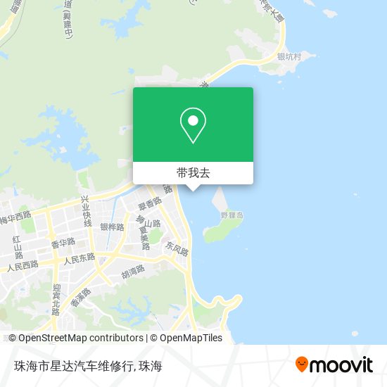 珠海市星达汽车维修行地图