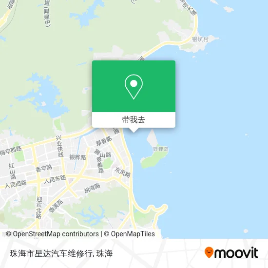 珠海市星达汽车维修行地图