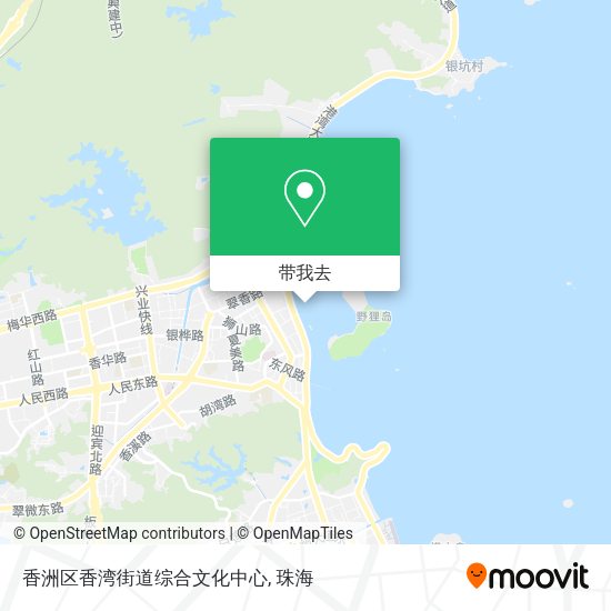 香洲区香湾街道综合文化中心地图