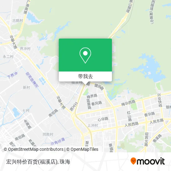 宏兴特价百货(福溪店)地图