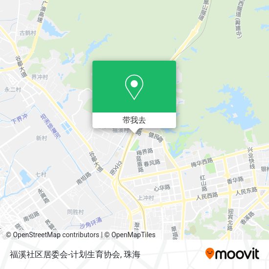福溪社区居委会-计划生育协会地图