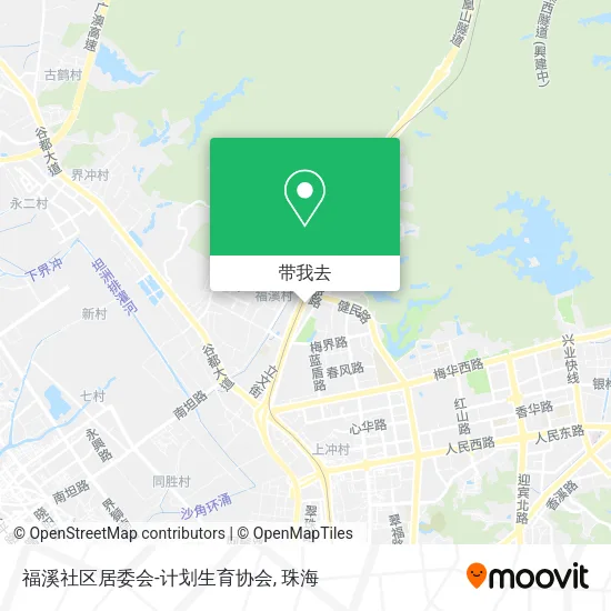 福溪社区居委会-计划生育协会地图