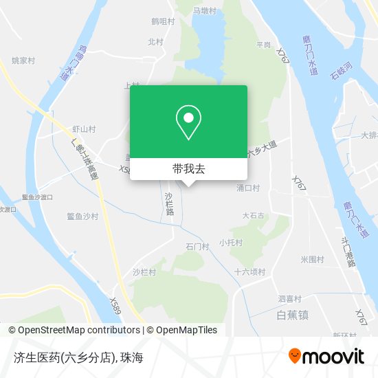 济生医药(六乡分店)地图