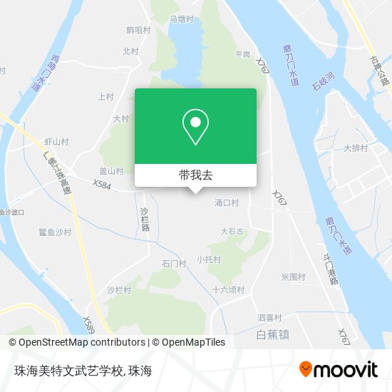 珠海美特文武艺学校地图