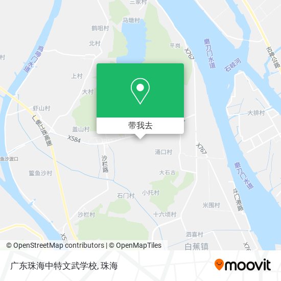 广东珠海中特文武学校地图