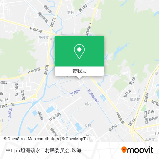 中山市坦洲镇永二村民委员会地图