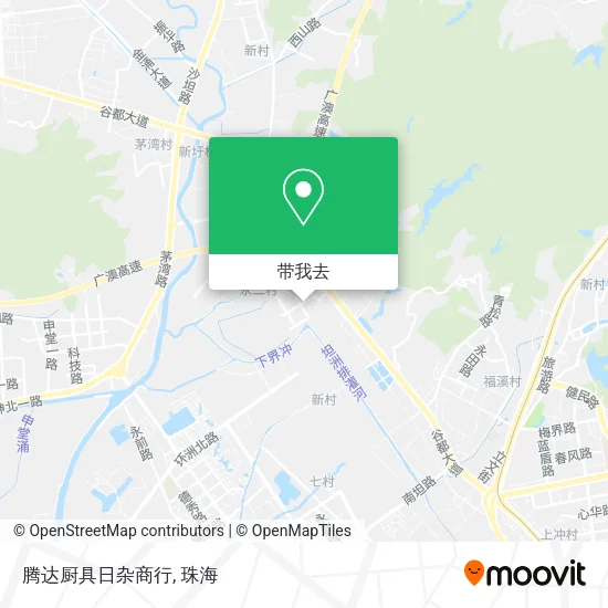 腾达厨具日杂商行地图