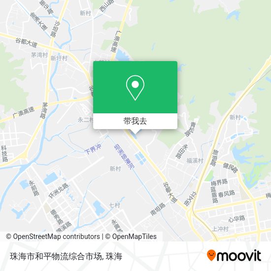 珠海市和平物流综合市场地图