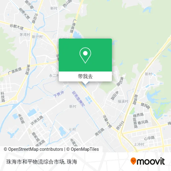 珠海市和平物流综合市场地图