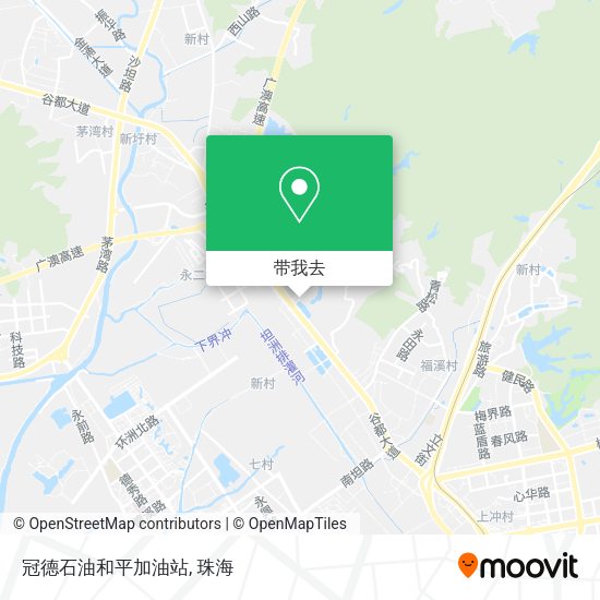 冠德石油和平加油站地图