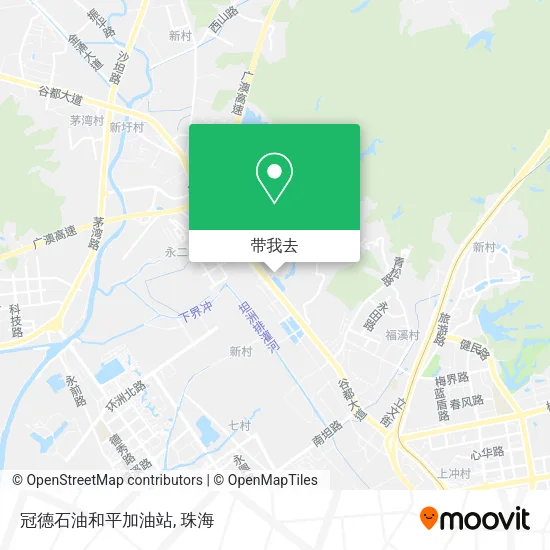 冠德石油和平加油站地图