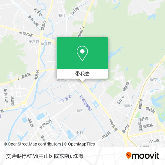交通银行ATM(中山医院东南)地图