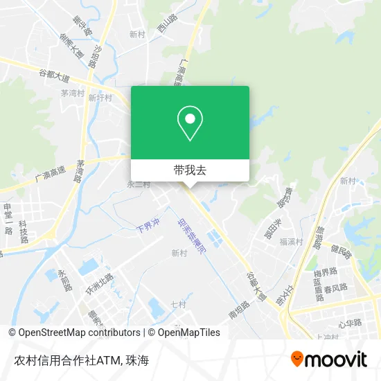 农村信用合作社ATM地图