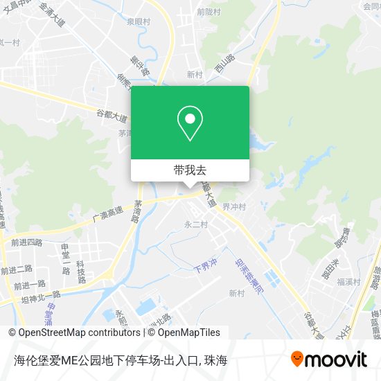 海伦堡爱ME公园地下停车场-出入口地图