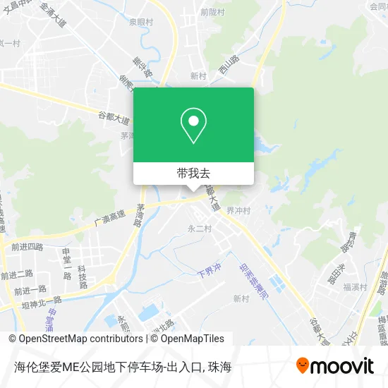 海伦堡爱ME公园地下停车场-出入口地图