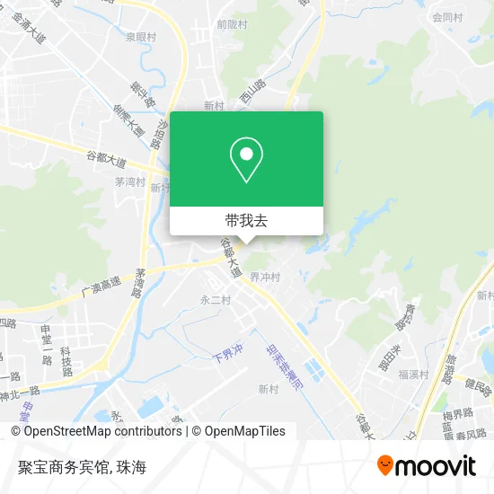 聚宝商务宾馆地图