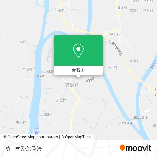 横山村委会地图