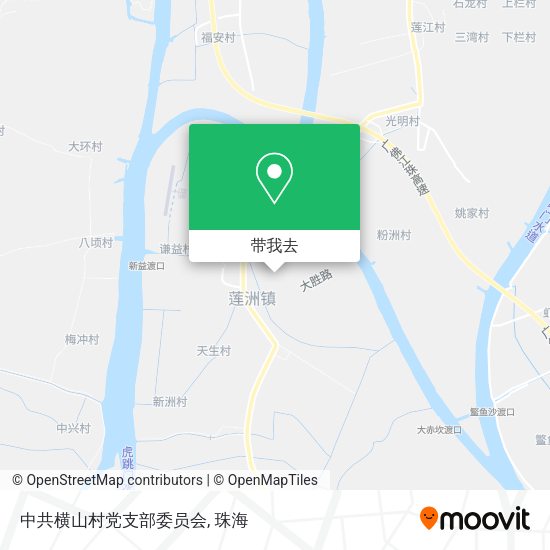 中共横山村党支部委员会地图