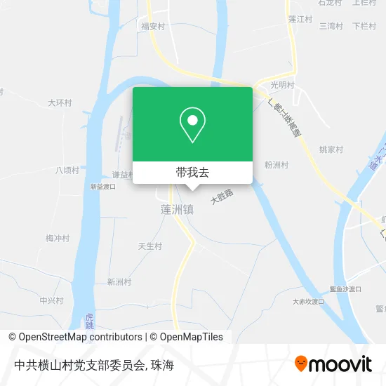 中共横山村党支部委员会地图
