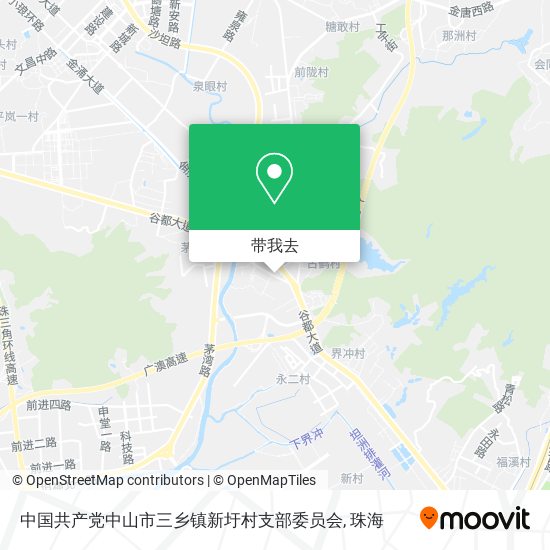 中国共产党中山市三乡镇新圩村支部委员会地图