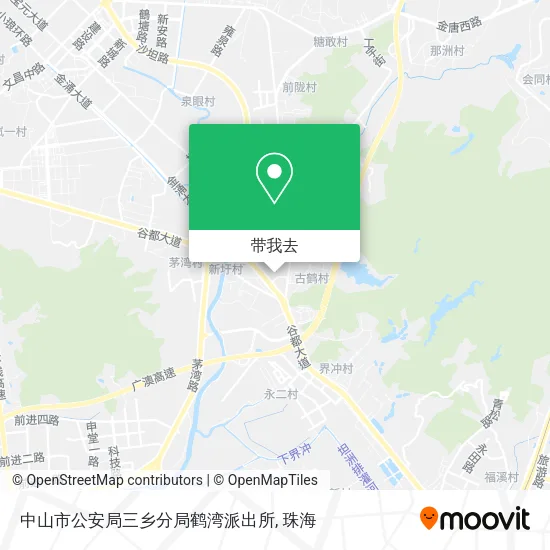 中山市公安局三乡分局鹤湾派出所地图