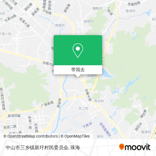 中山市三乡镇新圩村民委员会地图